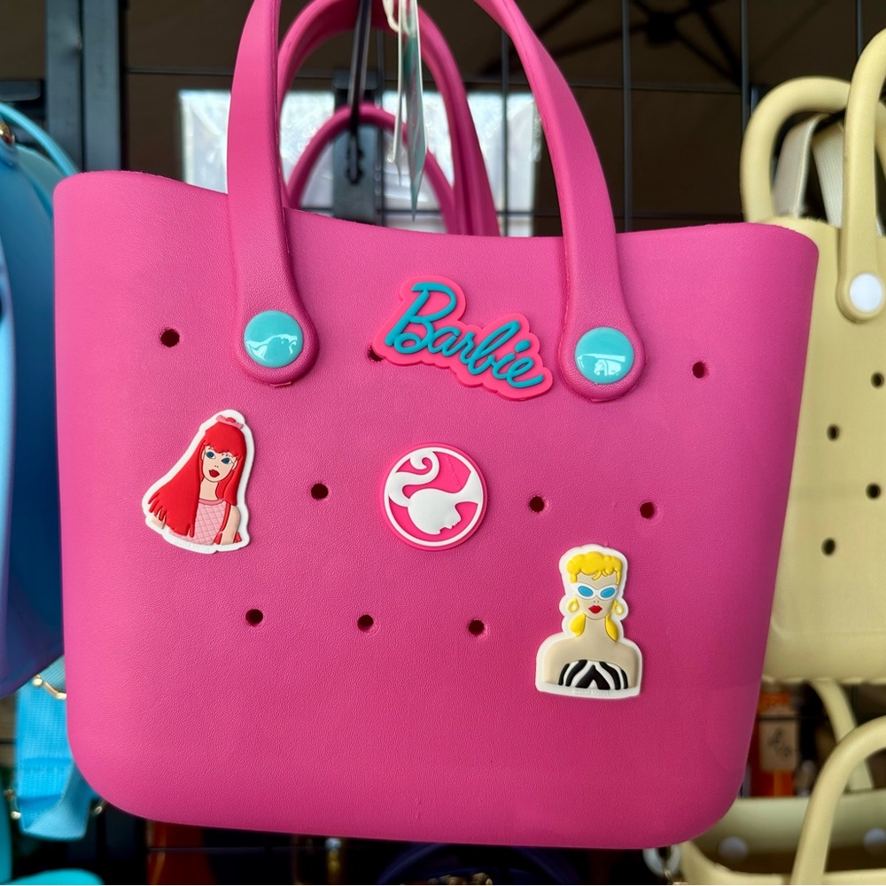 Barbie Pink Tote with jibitz